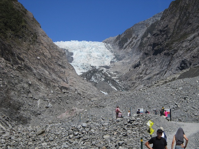 De gletsjer Franz Jozef